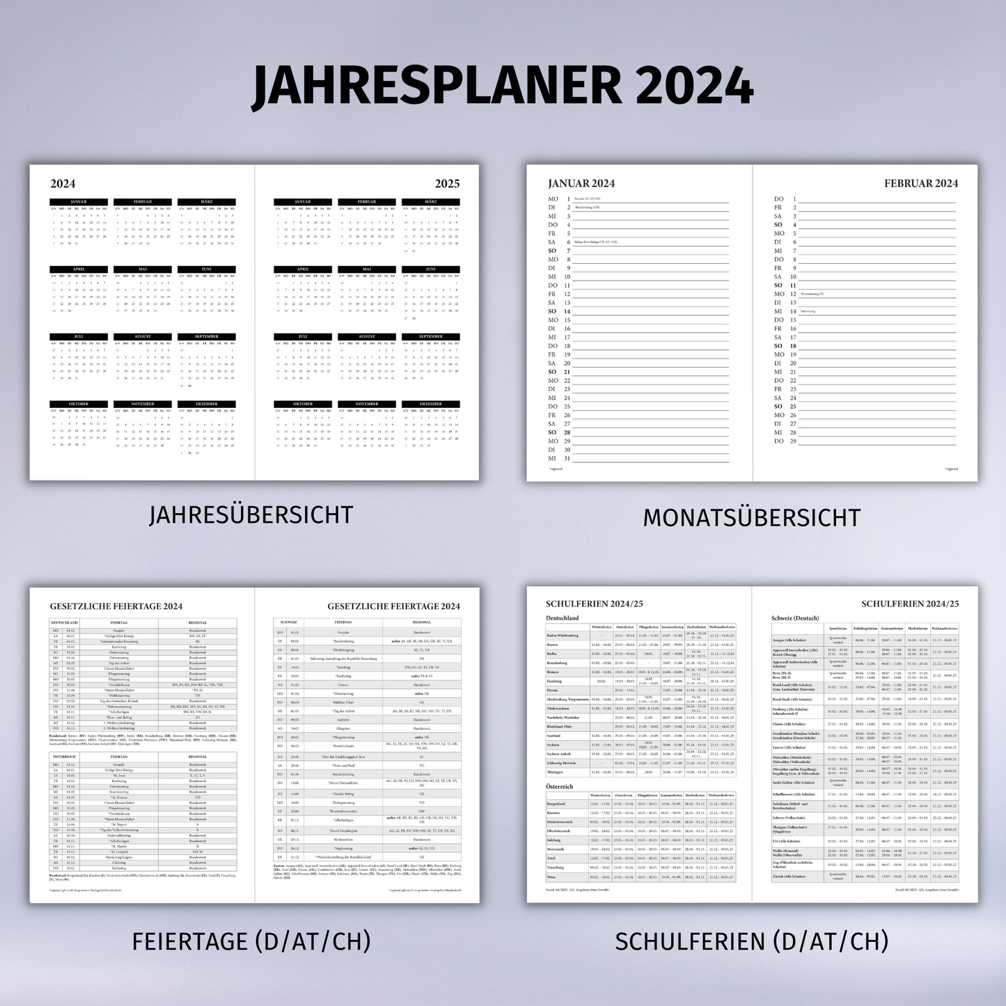 DUNDIS Jahresplaner 2024
