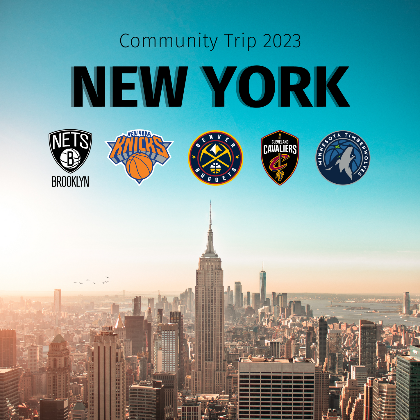 NBA Community Trip 2023 // New York City (4 Spiele)
